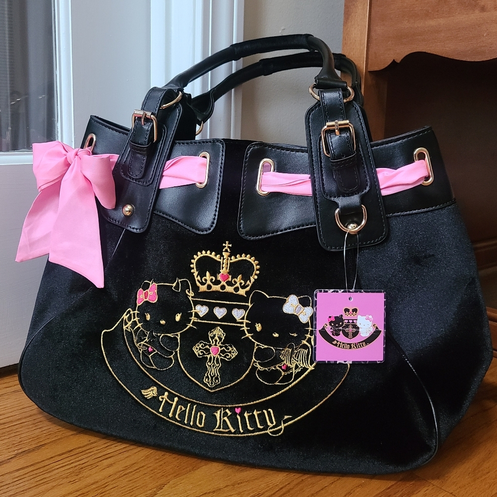 Hello Kitty Daydreamer Velour Bag Viral HTF 🎀